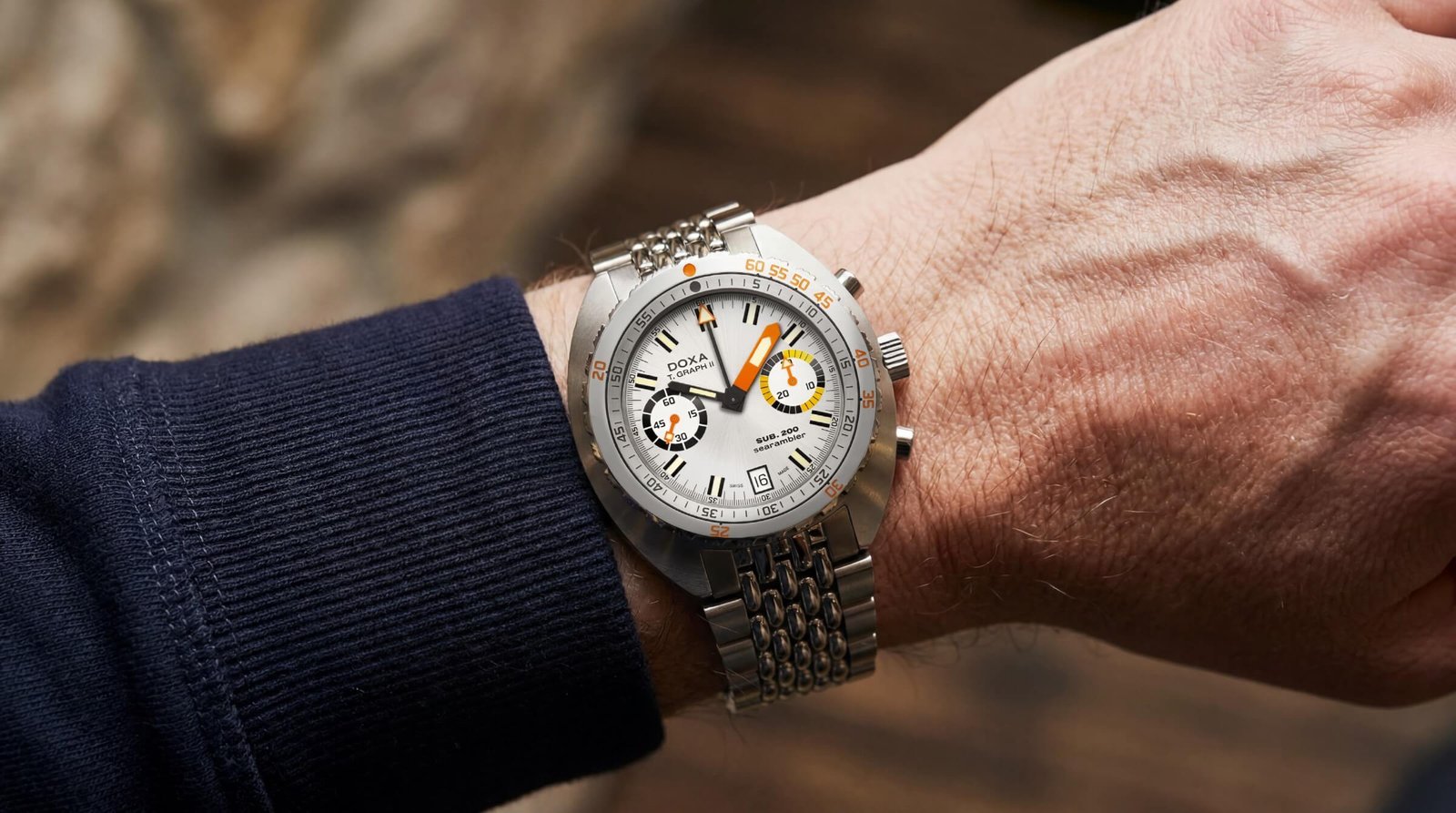 doxa sub-200 t graph ii silver