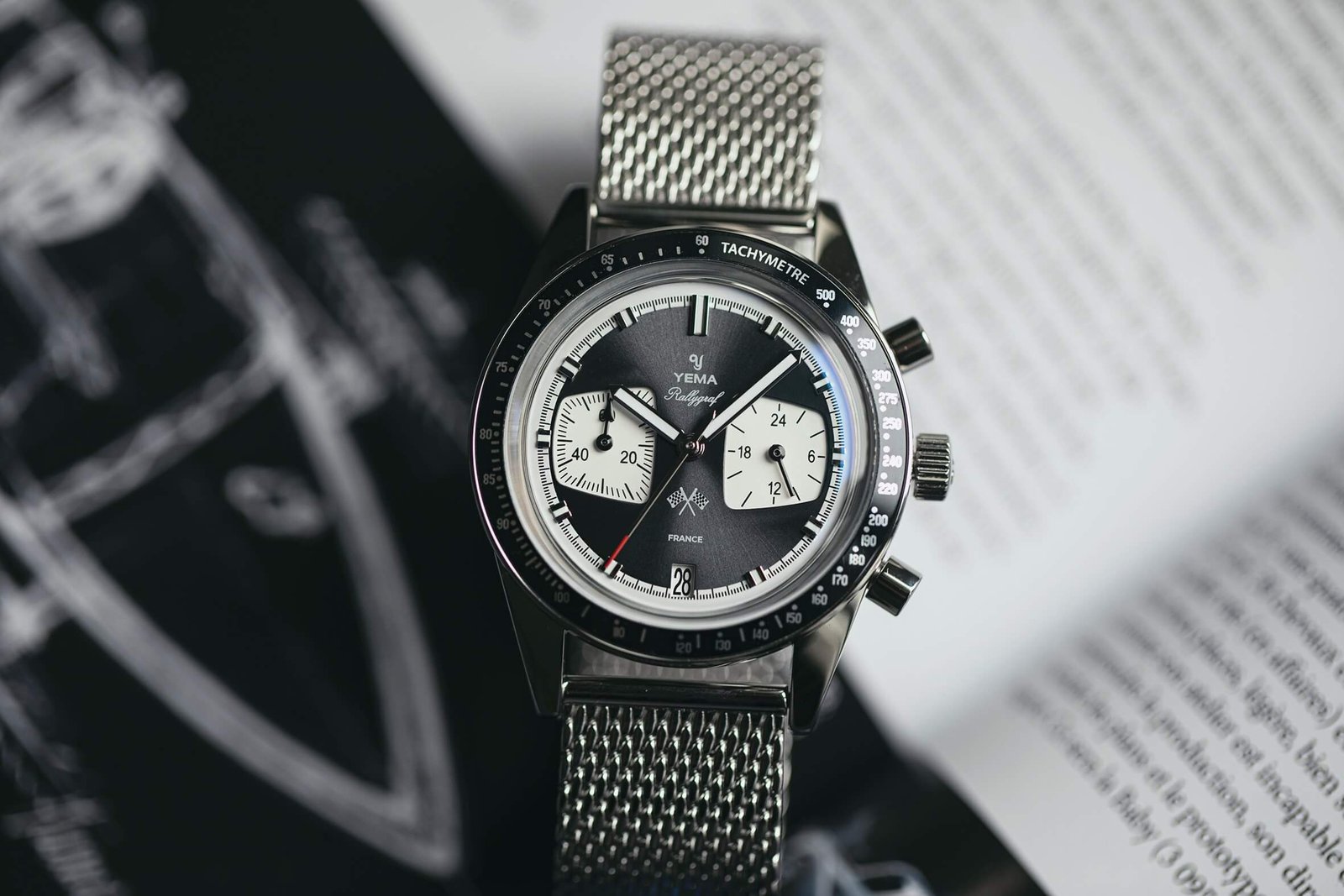 Yema Rallygraf Meca-Quartz Reverse Panda