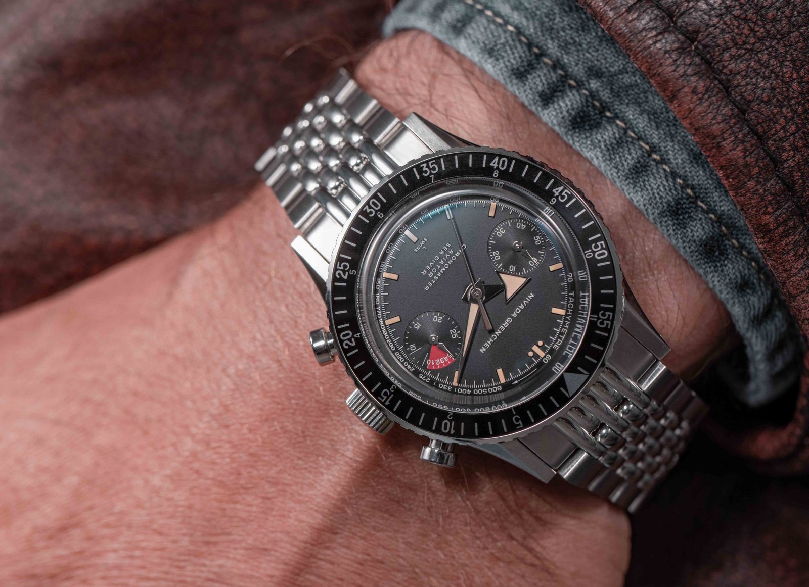 Nivada Grenchen Chronomaster Aviator Seadiver